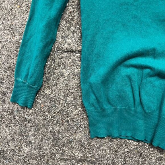 Guess Sweater Women M Blue Long Sleeve Diamonds Comfort Casual - Picture 2 of 10